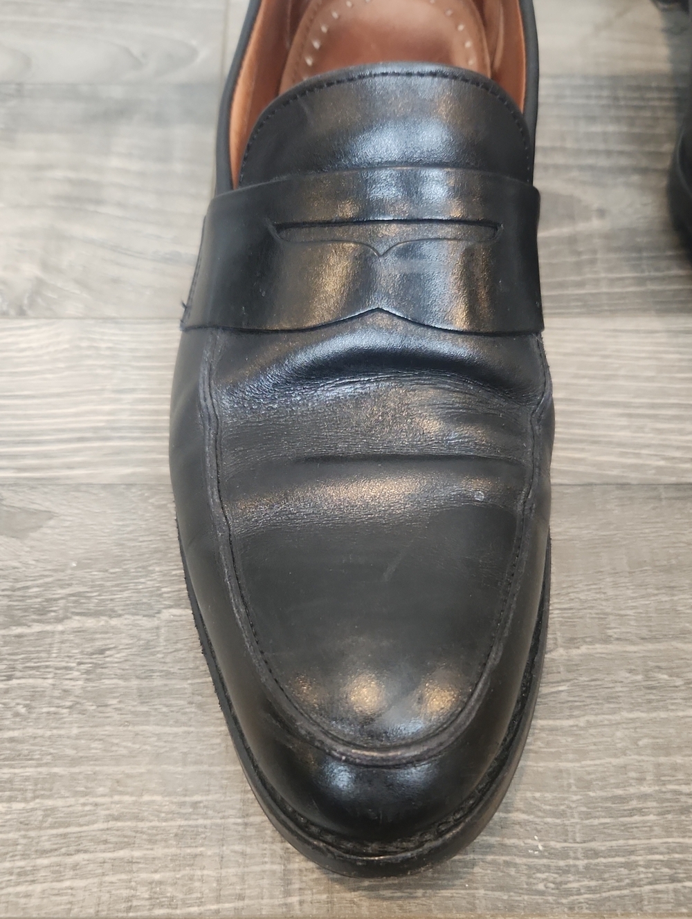 Brooks Brothers Men's Black Leather Loafers Size 10.5 - Picture 3 of 15